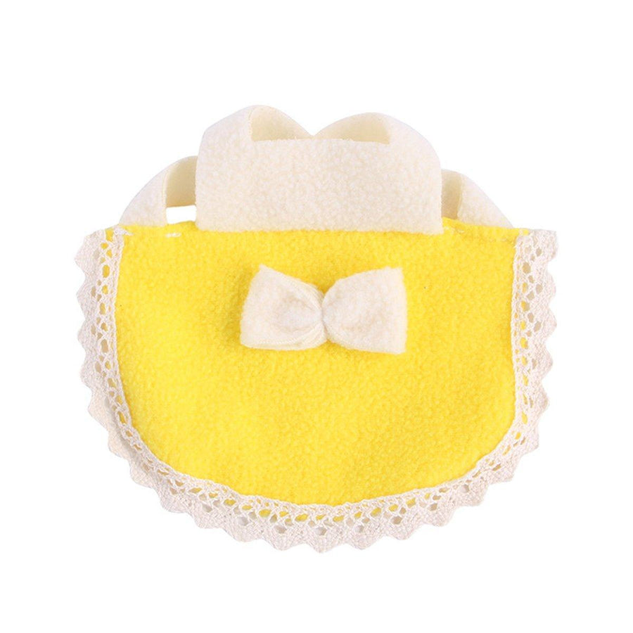 Hamster Clothes with Bow - Yellow, Medium (Chest 15 to 18 cm)
