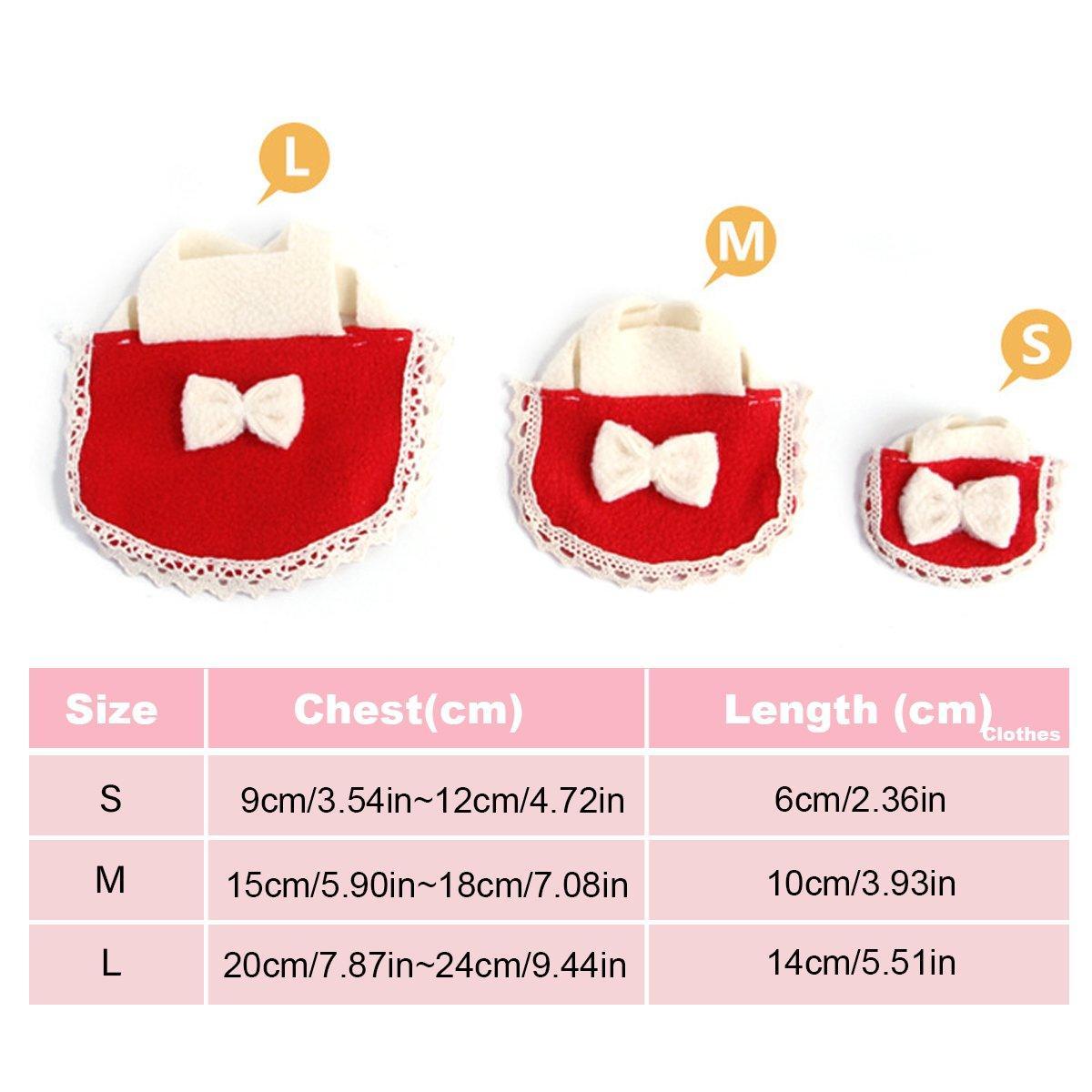 Hamster Clothes with Bow - Yellow, Medium (Chest 15 to 18 cm) - view 4