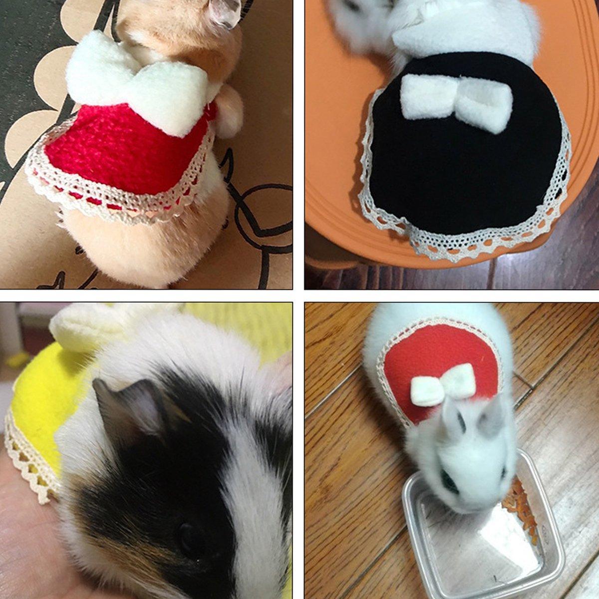 Hamster Clothes with Bow - Yellow, Medium (Chest 15 to 18 cm) - view 5