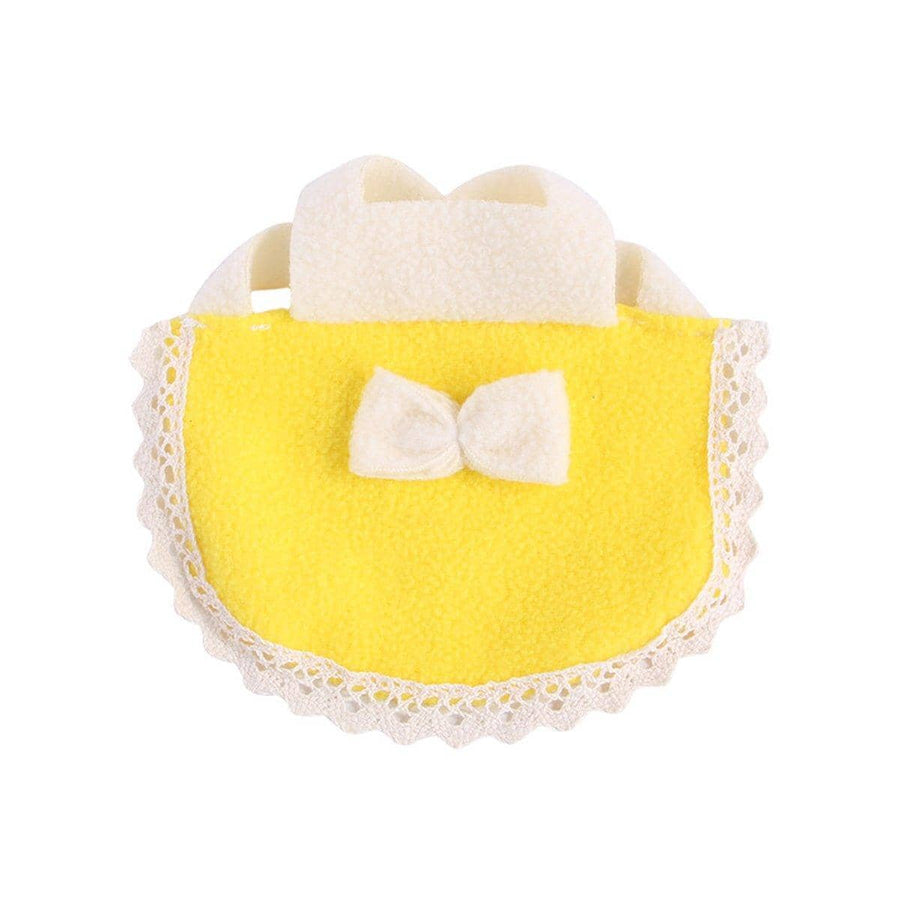 Hamster Clothes with Bow - Yellow, Small (Chest 9 to 12 cm)