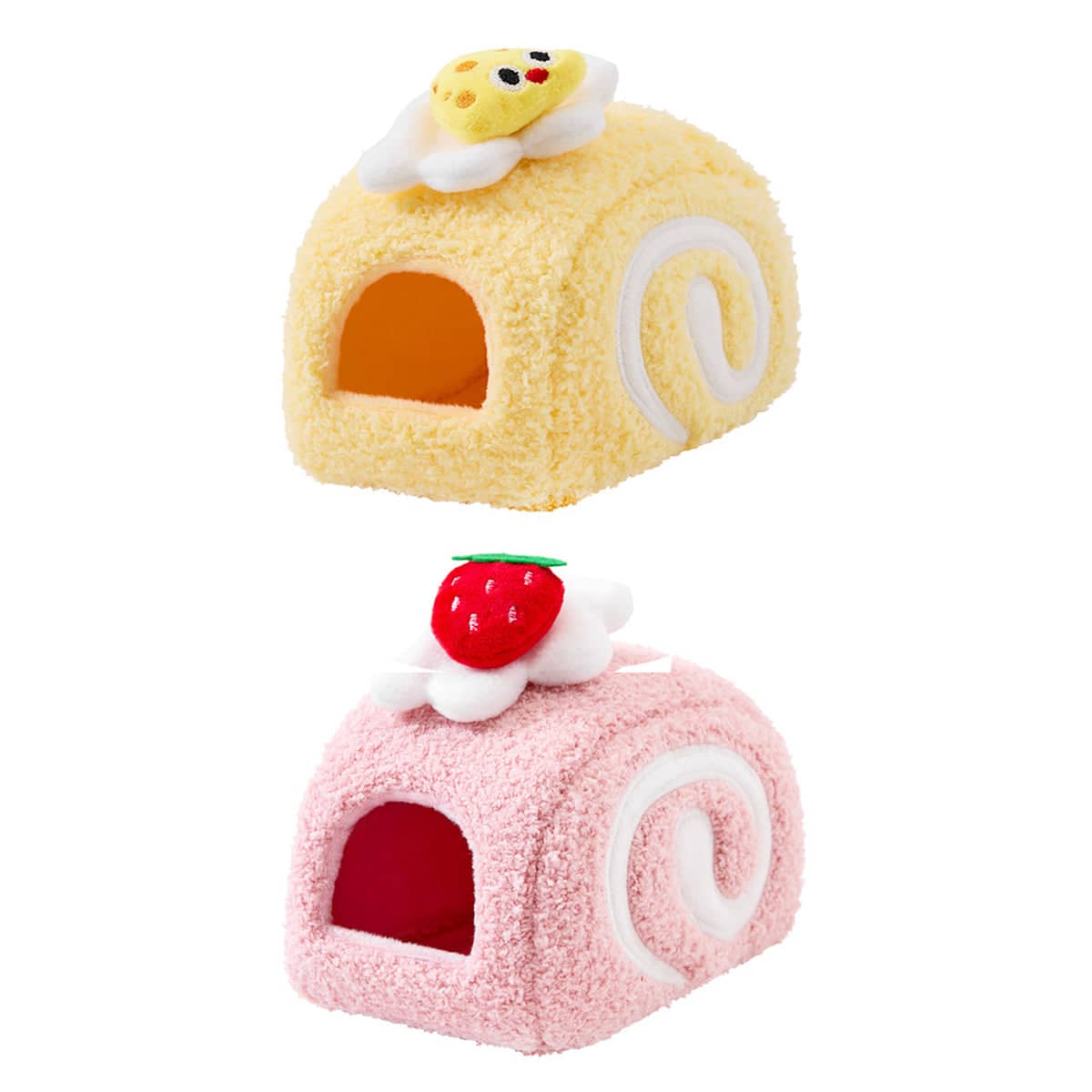 Hamster Cotton Nest Bed - Pink Strawberry Cake Roll - view 3