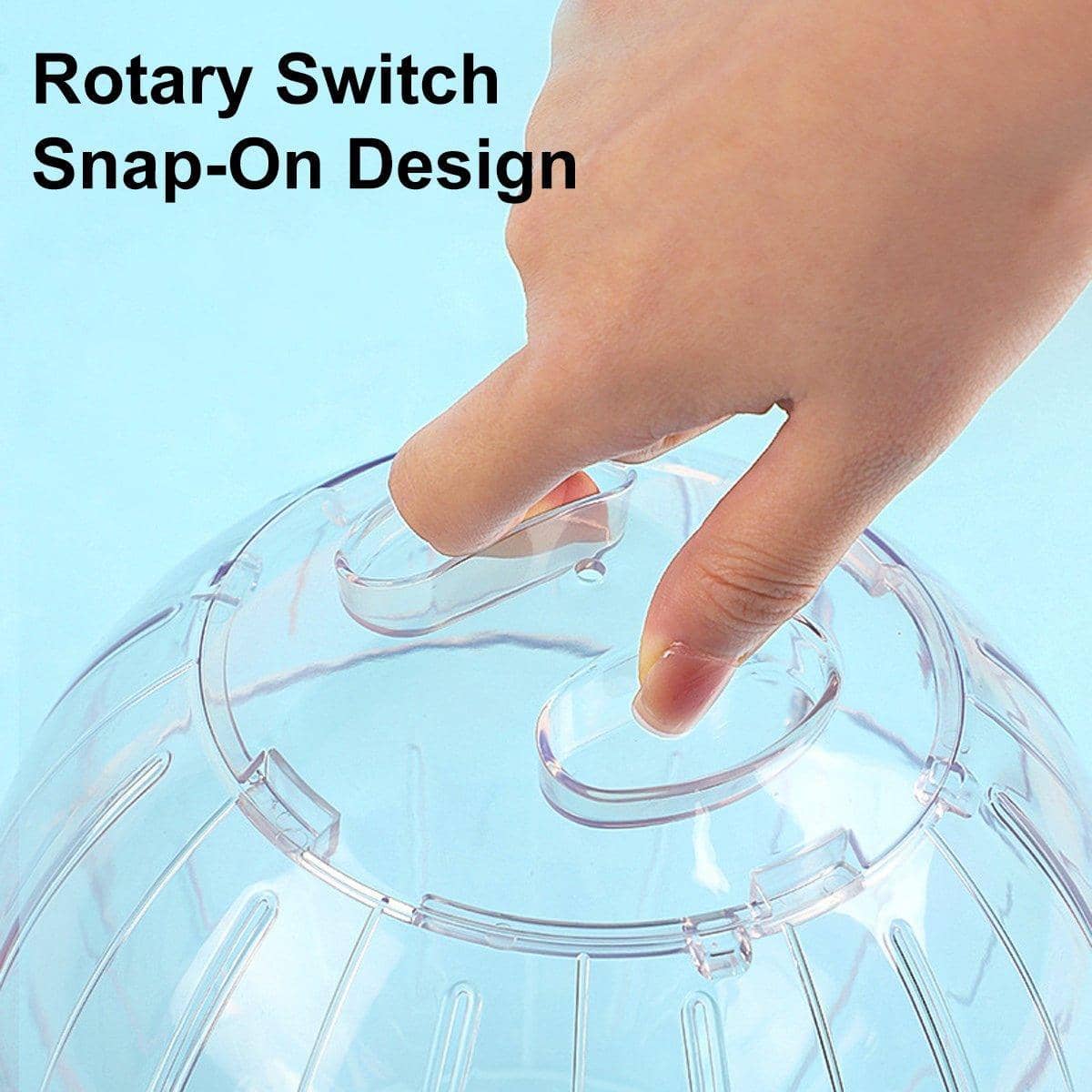 Hamster Running Ball Exercise Wheel Roller Toy for Outside the Cage - view 4