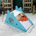 Hamster Toy House with Slide and Sleeping Nest - Pink - view 4