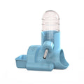 Hamster Water Bottle with Food Dish and Hideout - Light Blue