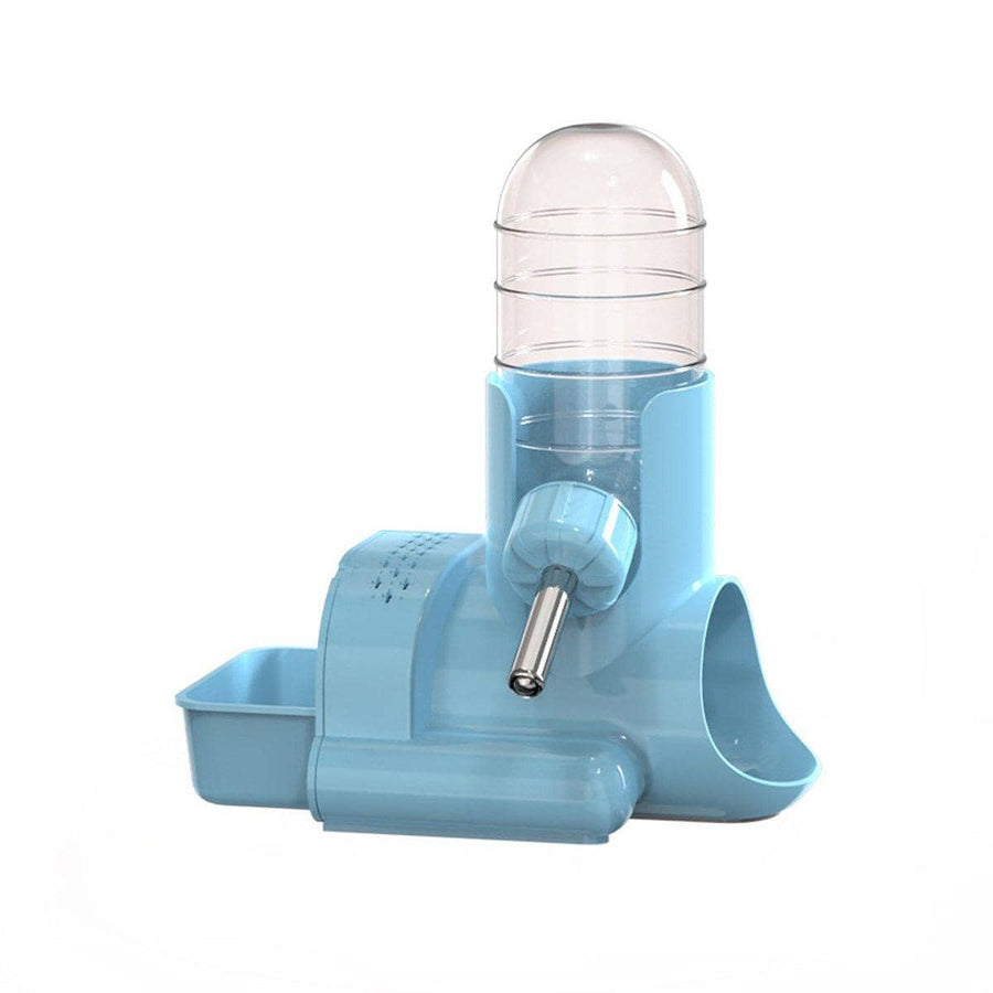 Hamster Water Bottle with Food Dish and Hideout - Light Blue