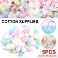 Hamster Winter Cotton Bedding Balls, 5 Packs (About 500 Balls)