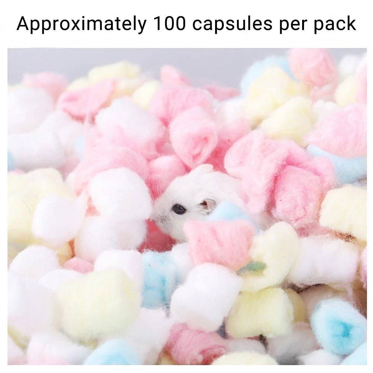 Hamster Winter Cotton Bedding Balls, 5 Packs (About 500 Balls) - view 4