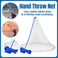 Hand Cast Net Ring-Free for Shrimp and Bait Fish - 1.5m - view 2