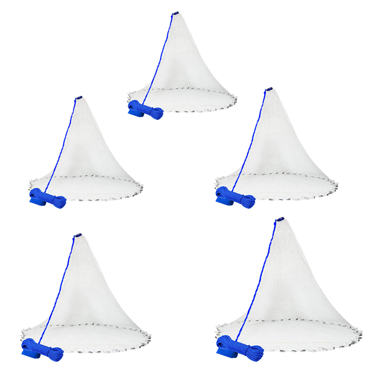 Hand Cast Net Ring-Free for Shrimp and Bait Fish - 1.5m - view 4