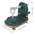 Hand Crank Apple and Potato Peeling Machine with Suction Base - Dark Green - view 4