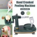 Hand Crank Apple and Potato Peeling Machine with Suction Base - Light Green - view 2
