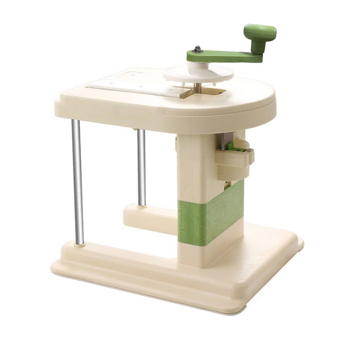 Hand Crank Vegetable Cutter and Cabbage Shredder - Cream and Green - view 2