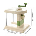 Hand Crank Vegetable Cutter and Cabbage Shredder - Cream and Green - view 3