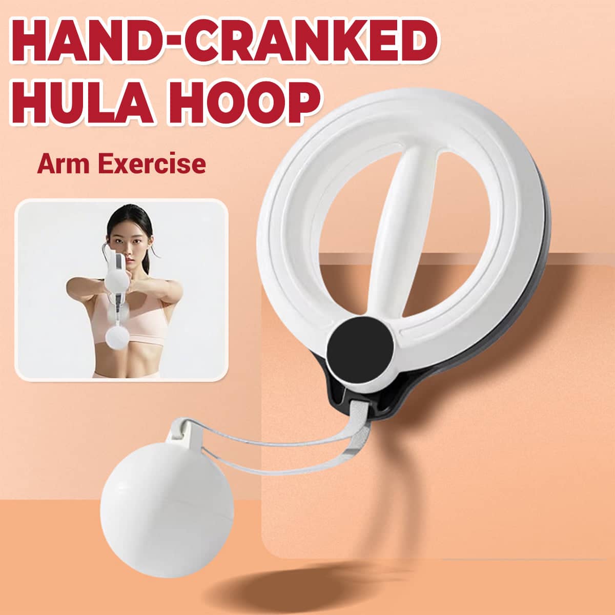 Hand Cranked Arm Training Device - Home Gym Fitness Equipment