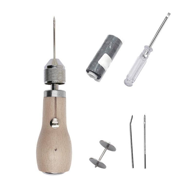 Hand Sewing Awl Kit for Leather, Canvas and Heavy Fabric Repairs - view 2