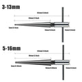 Hand Taper Reamer Tool with Hexagon Shank and T-Handle - 3-13 mm - view 4