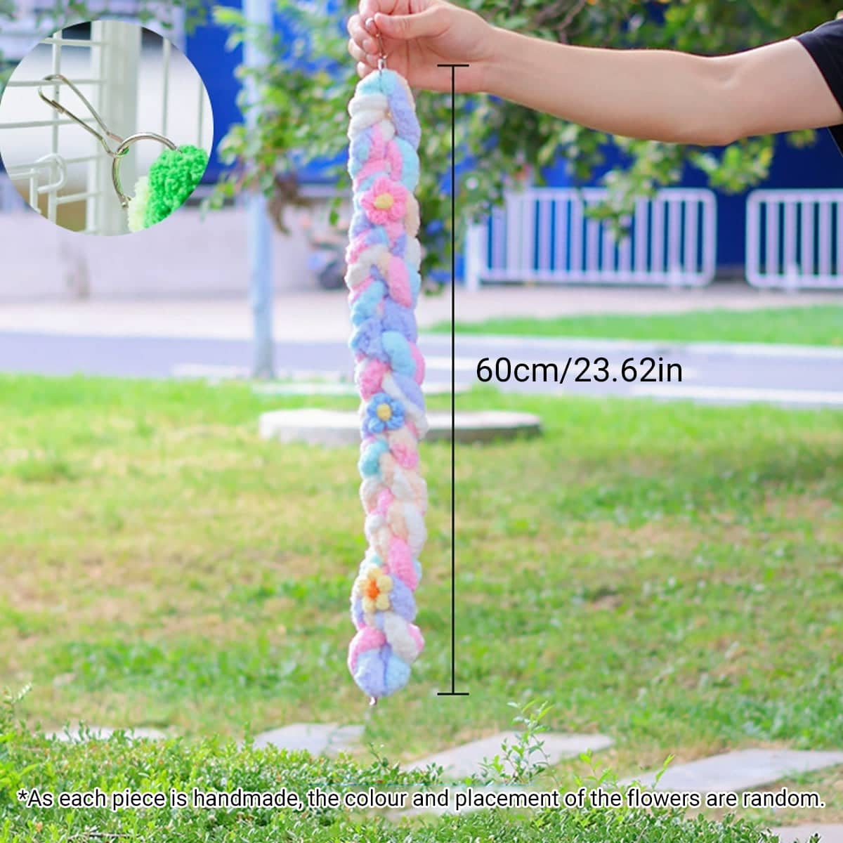 Hand-Woven Cotton Climbing Rope for Small Pets - Green - view 4