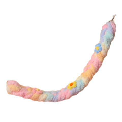 Hand-Woven Cotton Climbing Rope for Small Pets - Pastel Multicolour