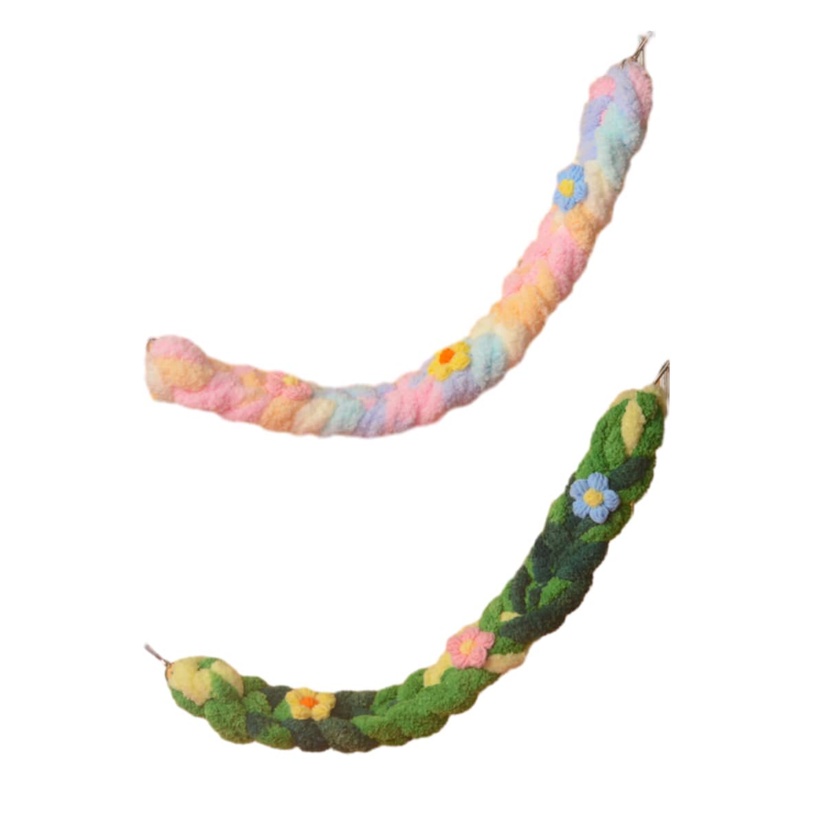 Hand-Woven Cotton Climbing Rope for Small Pets - Pastel Multicolour - view 3
