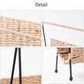 Hand Woven Magazine Rack - Paper Rope with Iron Frame, 35 x 10 x 36 cm - view 5