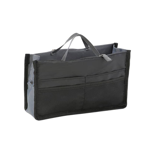 Handbag Organiser Insert with Multiple Pockets - Black