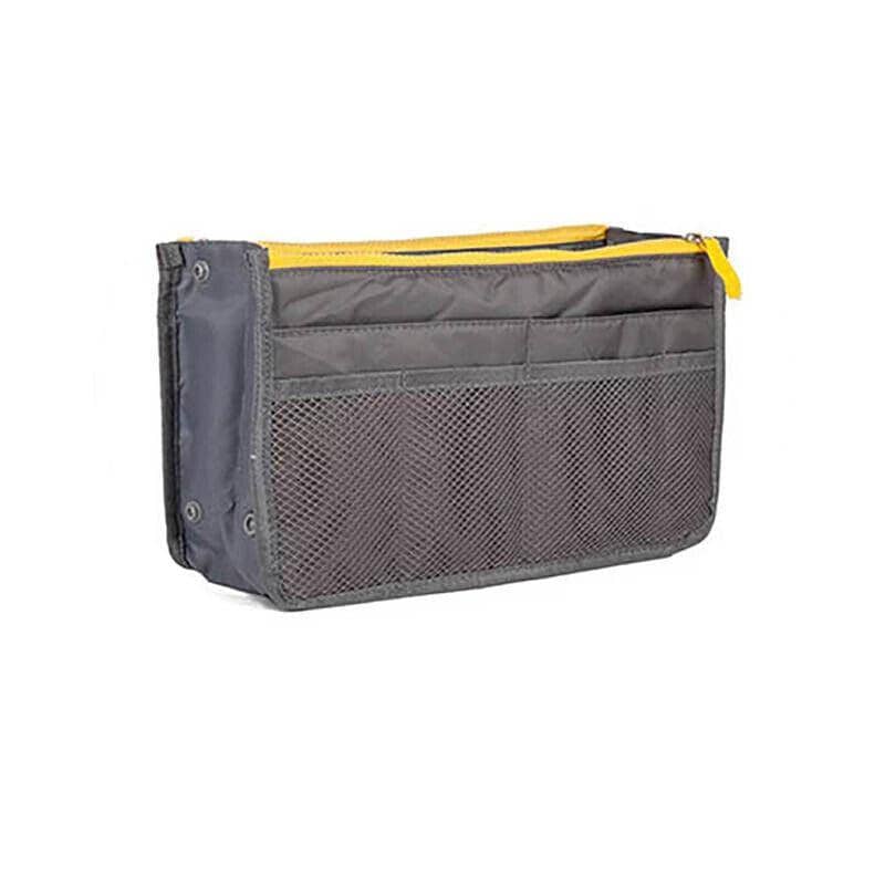 Handbag Organiser Insert with Multiple Pockets - Grey