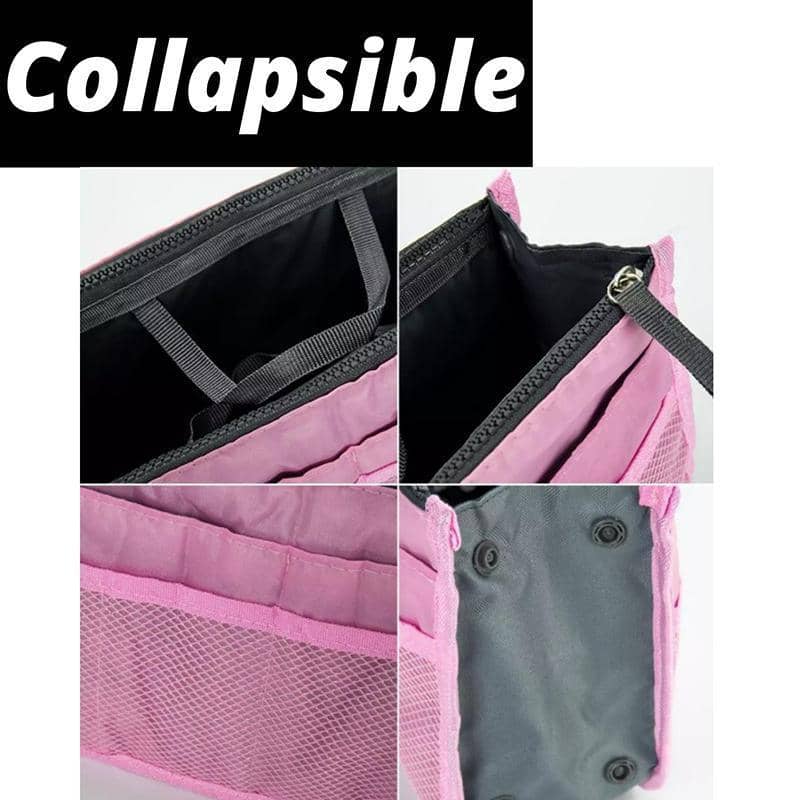 Handbag Organiser Insert with Multiple Pockets - Grey - view 4