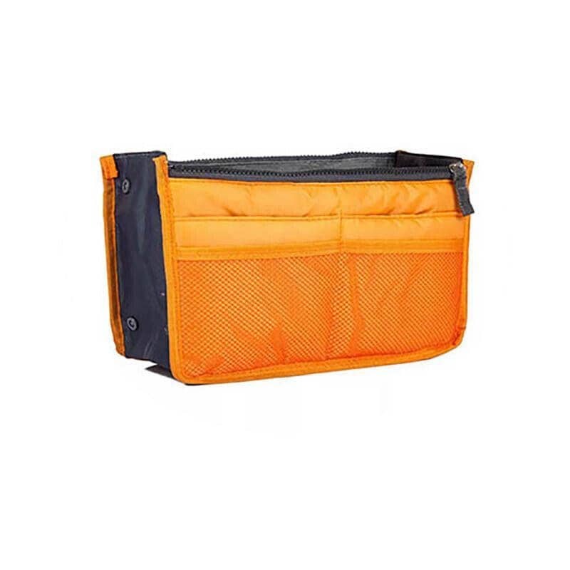 Handbag Organiser Insert with Multiple Pockets - Orange
