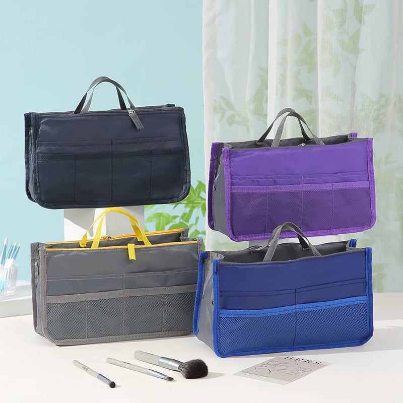 Handbag Organiser Insert with Multiple Pockets - Yellow - view 3