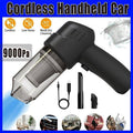Handheld Car Vacuum Cleaner with Nozzle Attachments, 9000 Pa