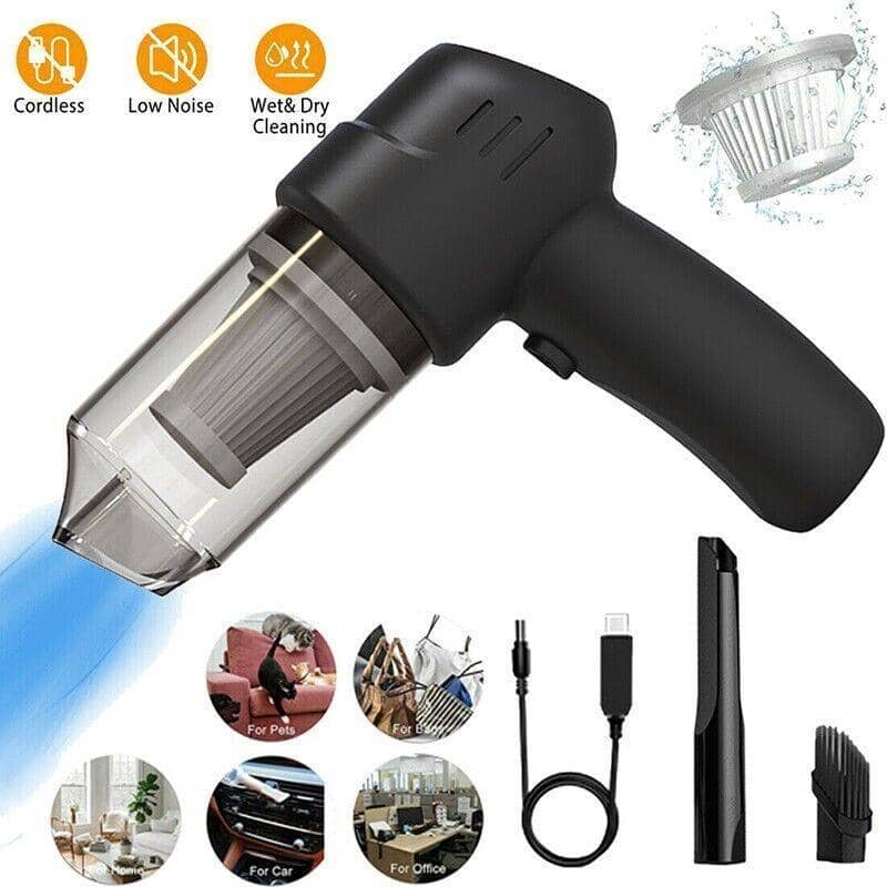 Handheld Car Vacuum Cleaner with Nozzle Attachments, 9000 Pa - view 4