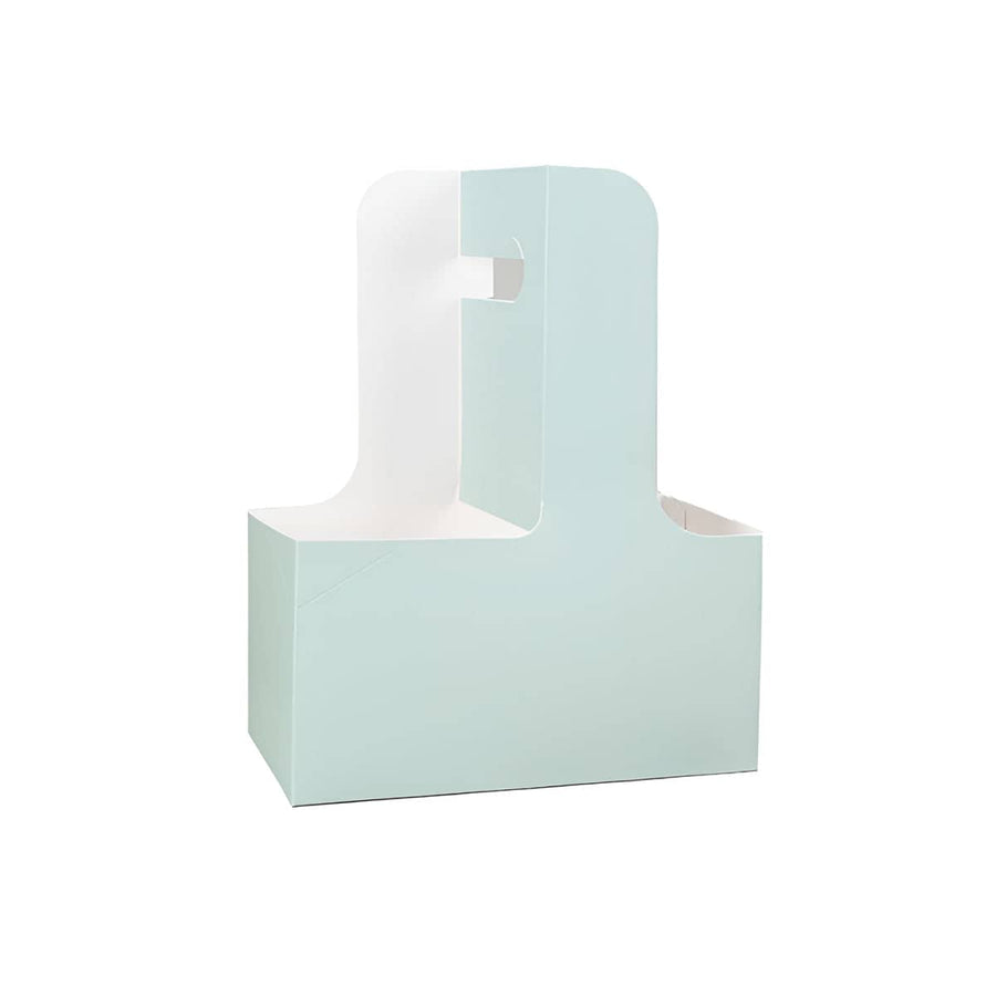 Handheld Double Cup Holders, Paperboard, Pack of 50 - Mint Green