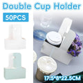 Handheld Double Cup Holders, Paperboard, Pack of 50 - Mint Green - view 2