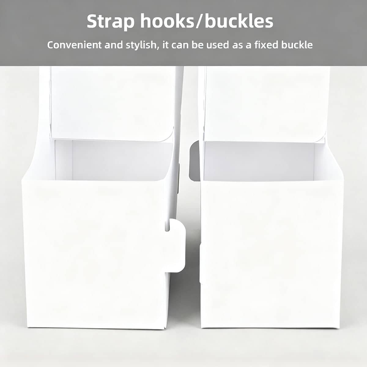 Handheld Double Cup Holders, Paperboard, Pack of 50 - White - view 5