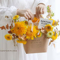 Handheld Kraft Paper Flower Bags, Pack of 10 - Kraft Brown, Large (22 x 10 x 40 cm) - view 5