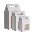 Handheld Kraft Paper Gift Box with Window, Pack of 24 - Size L (16 x 9 x 27 cm) - view 3