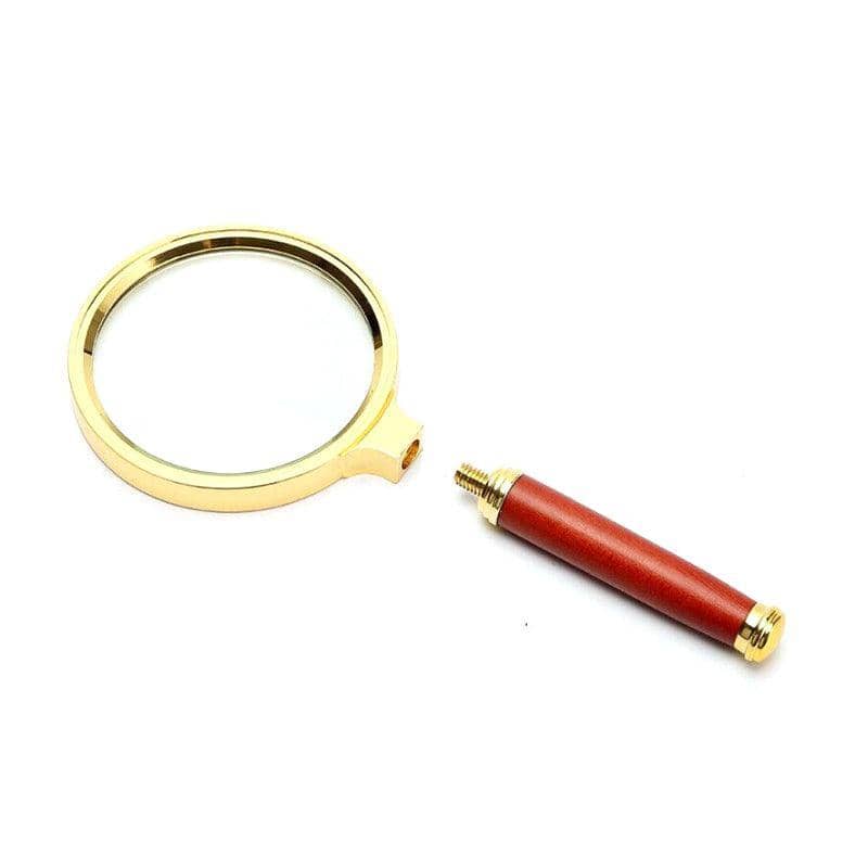 Handheld Magnifying Glass, 15x Magnification, 60mm Lens - Gold - view 2