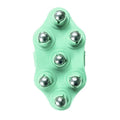 Handheld Massager with Seven Trigger Points, Carbon Steel Ball - Green