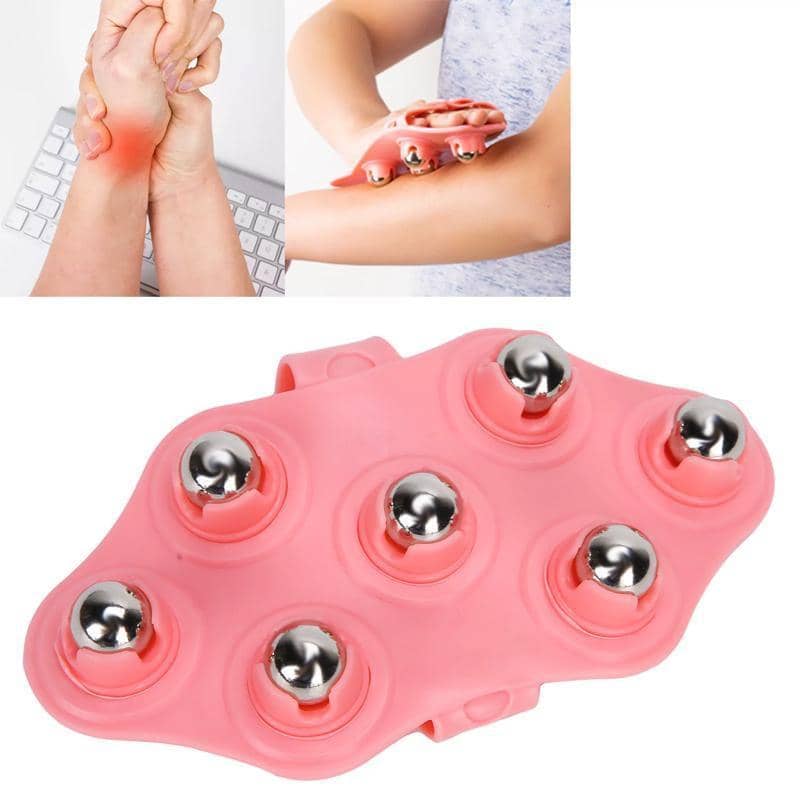 Handheld Massager with Seven Trigger Points, Carbon Steel Ball - Green - view 5
