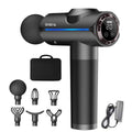 Handheld Muscle Massage Gun with 20 Speeds and 6 Heads, Black - view 2