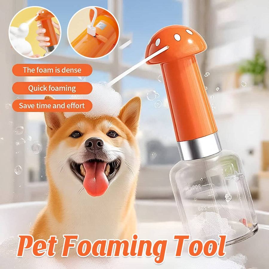 Handheld Pet Shampoo Foamer Dispenser for Dog and Cat Grooming