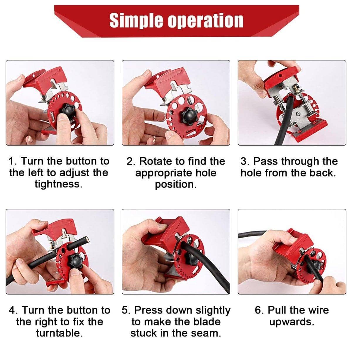 Handheld Quick Wire Stripper Adjustable Manual Cable Stripping Tool - Blade, Pack of 10 - view 5