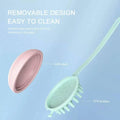 Handheld Silicone Scalp Massage Brush for Hair Washing - Blue - view 5