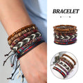 Handmade Bohemian Woven Beaded Bracelet Set for Women, Pack of 6 Adjustable