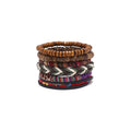 Handmade Bohemian Woven Beaded Bracelet Set for Women, Pack of 6 Adjustable - view 2
