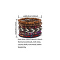 Handmade Bohemian Woven Beaded Bracelet Set for Women, Pack of 6 Adjustable - view 3
