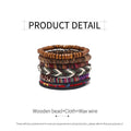 Handmade Bohemian Woven Beaded Bracelet Set for Women, Pack of 6 Adjustable - view 4