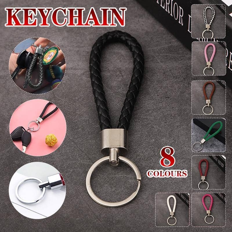 Handmade Leather Rope Car Keychain, Bag Pendant Accessory - Number 11 - view 2