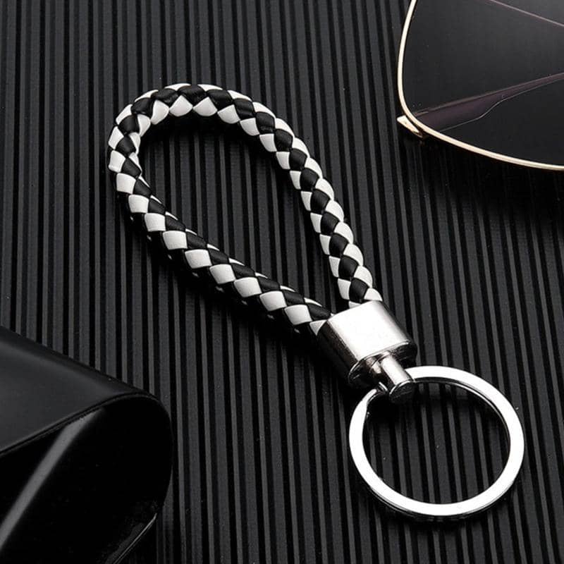 Handmade Leather Rope Car Keychain, Bag Pendant Accessory - Number 11 - view 5