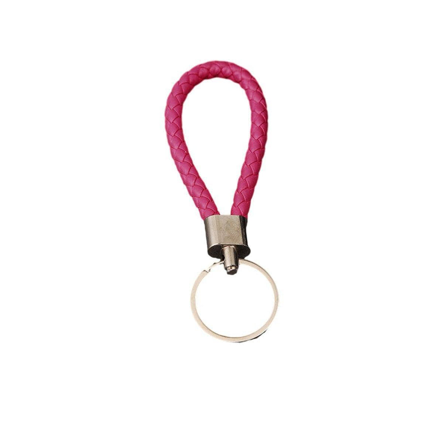 Handmade Leather Rope Car Keychain, Bag Pendant Accessory - Number 14